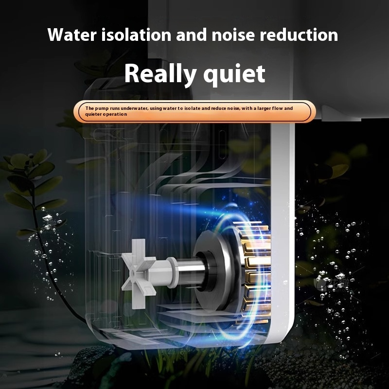 External Fish Tank Filter Three-in-one Waterfall Wall-mounted Filter System